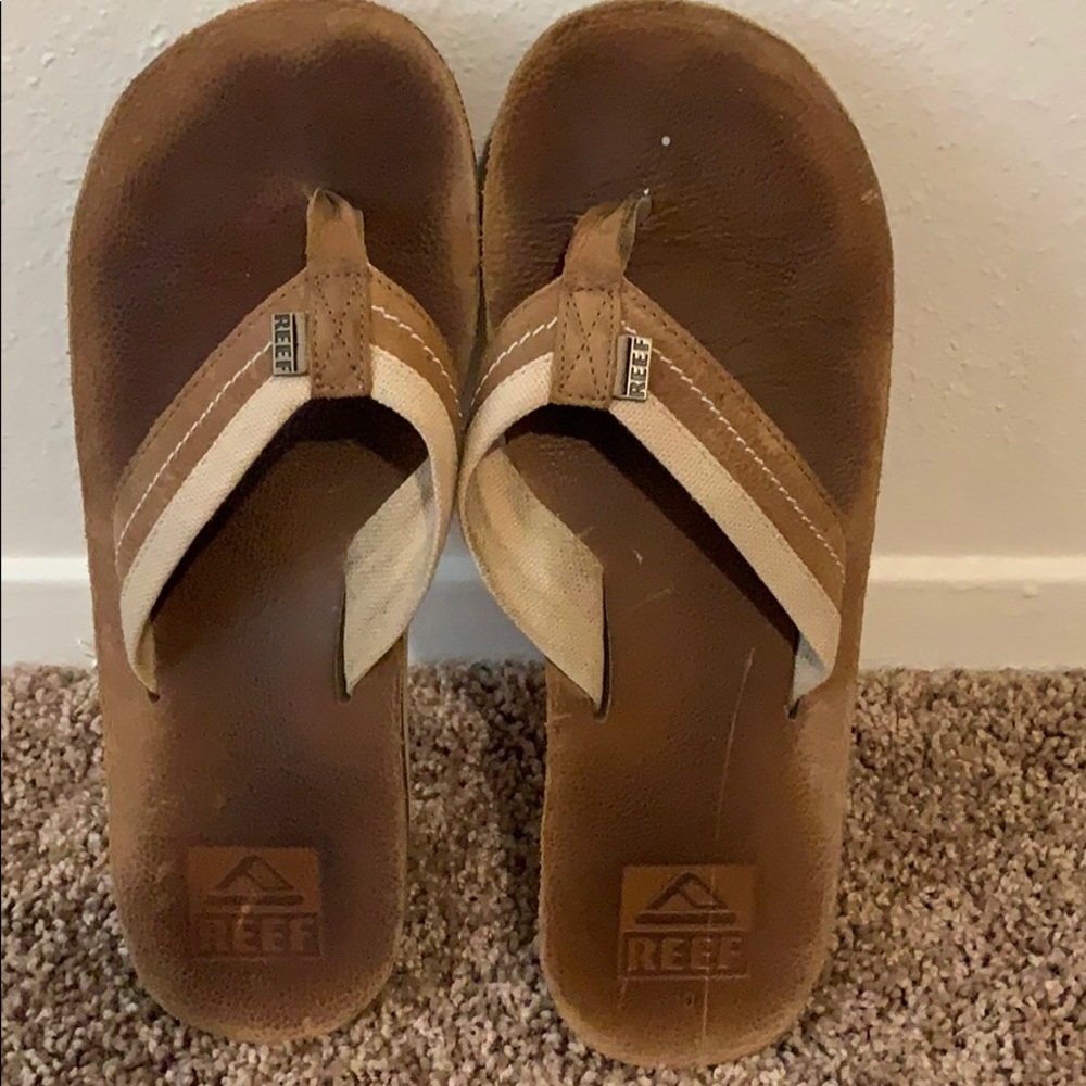 Reef Leather Flip Flops